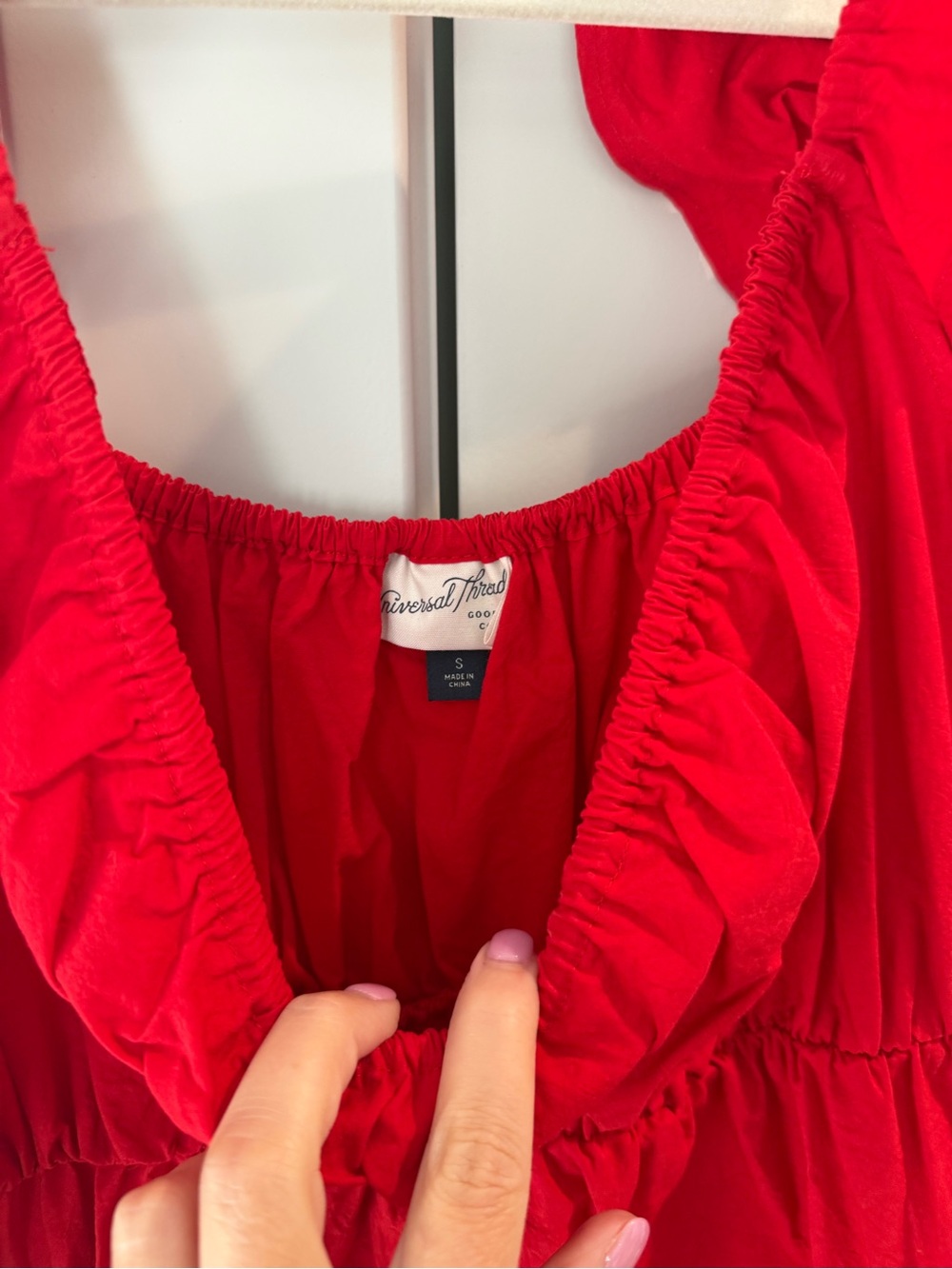 Universal Thread Vibrant Red Ruffle Strap Maxi - Picture 2 of 4